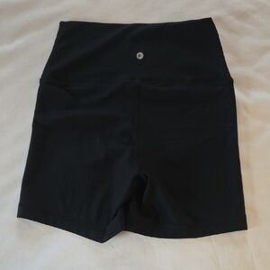 High-Waisted Black Women's Shorts